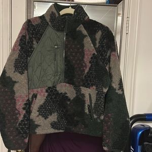 Camouflage 1/4 zip fleece